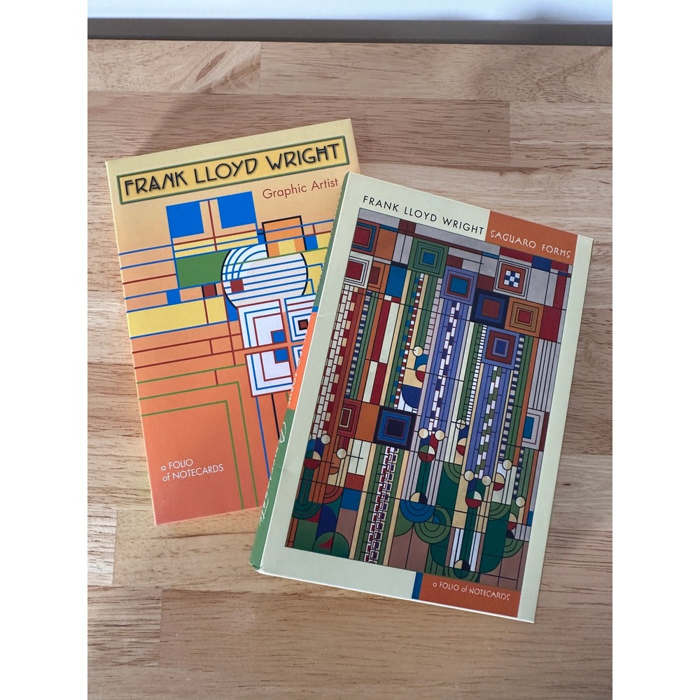 Frank Lloyd Wright Art Deco Cards‎ Multicolor Notecard 15/20 Set Stationery